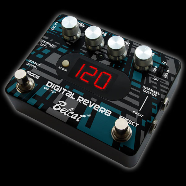 DR-707 Digital Педаль эффекта цифровая, реверберация, Belcat