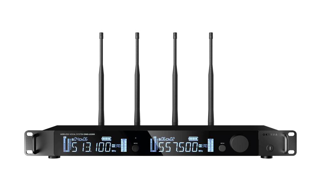OWS-U2200DL-B Двухканальная радиосистема, 1 головной, 1 петличный микрофон, Октава