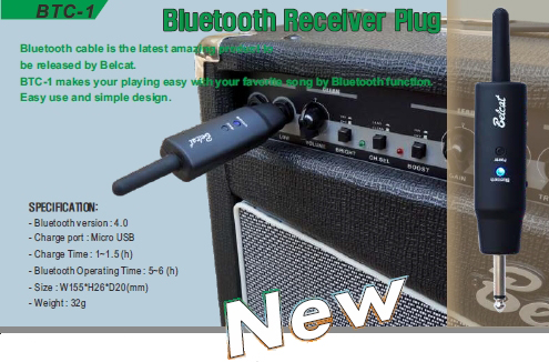 BTC-1 Приемник Bluetooth для комбоусилителей, Belcat