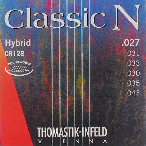 CR128 Classic N Комплект струн для классической гитары, нейлон/посеребренная медь 027-043, Thomastik
