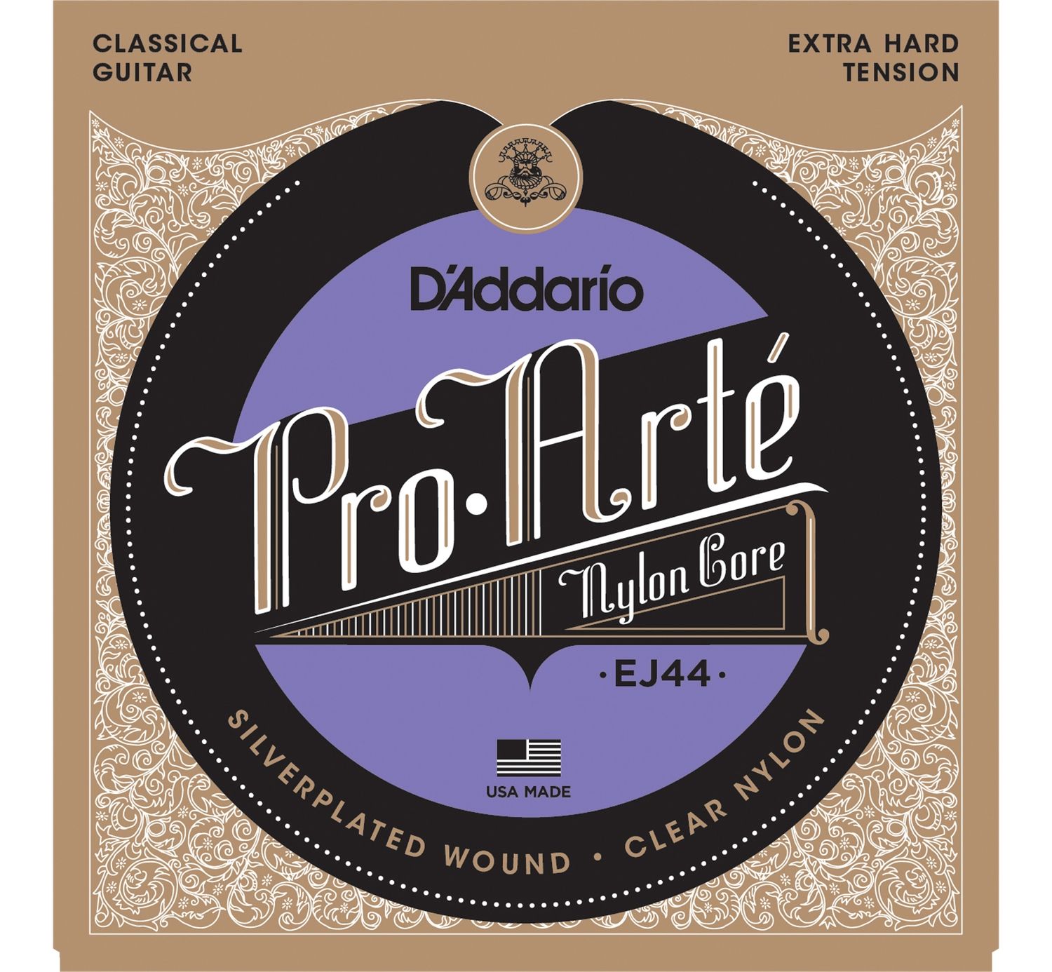 D'ADDARIO EJ44 - струны для классической гитары, серебро (Silver), X-Hard Tension