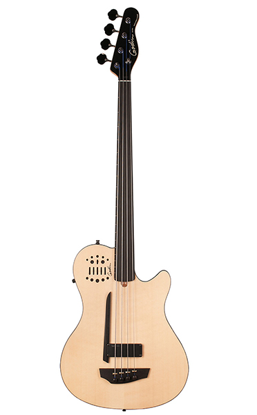 033645 A4 Ultra Fretless EN SA Бас-гитара с чехлом, безладовая, Godin