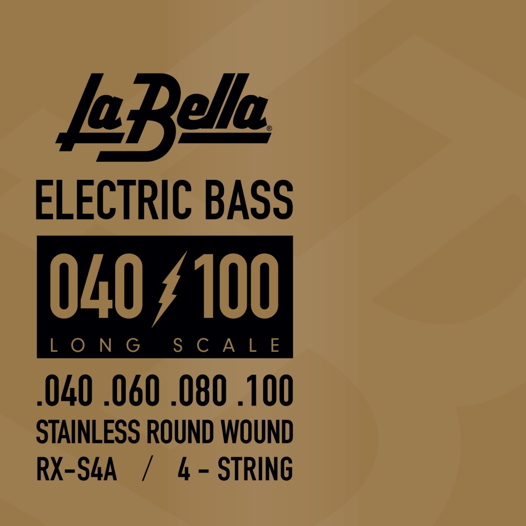 RX-S4A RX – Stainless Комплект струн для бас-гитары, нерж.сталь, 40-100, La Bella