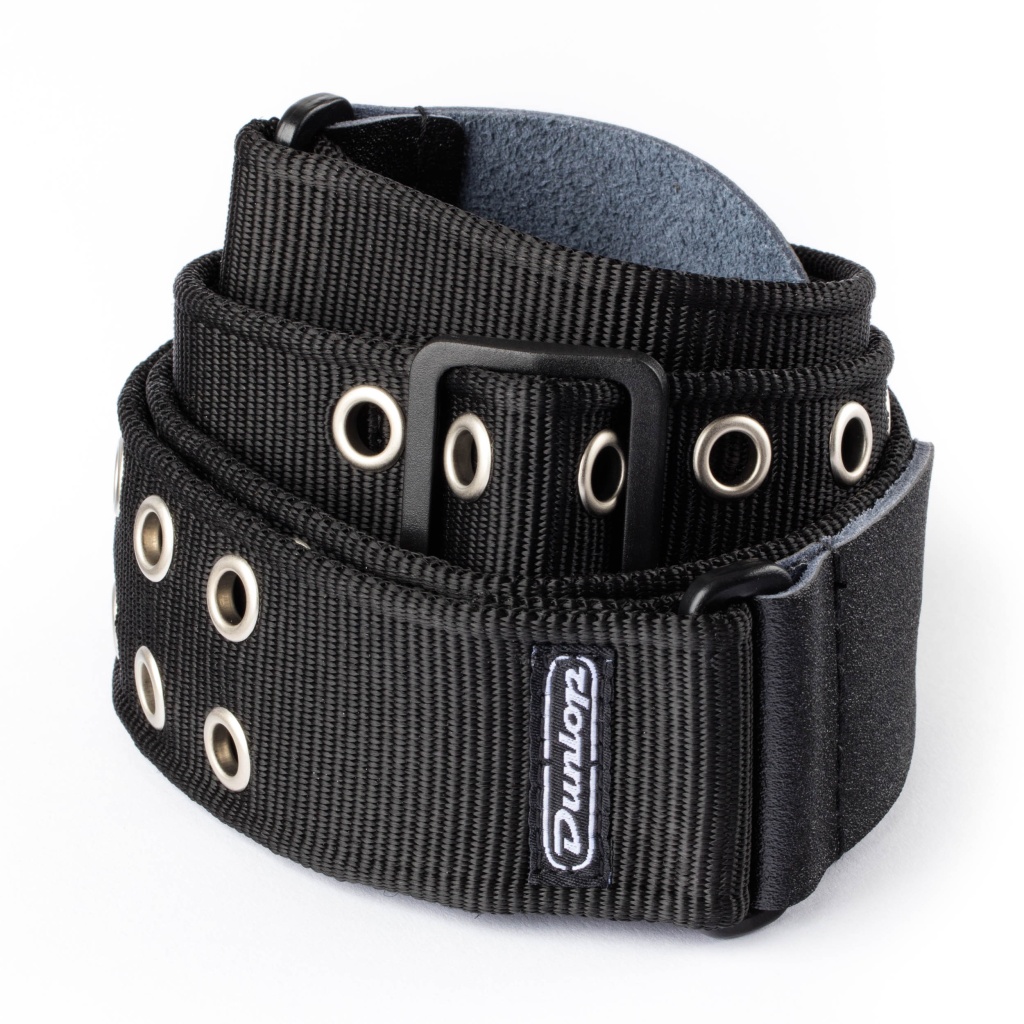 D38-19BK Grommetl Ремень для гитары Dunlop