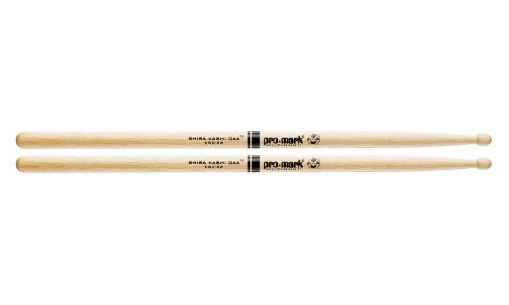 PW808W Shira Kashi 808 Барабанные палочки, дуб, деревянный наконечник, ProMark