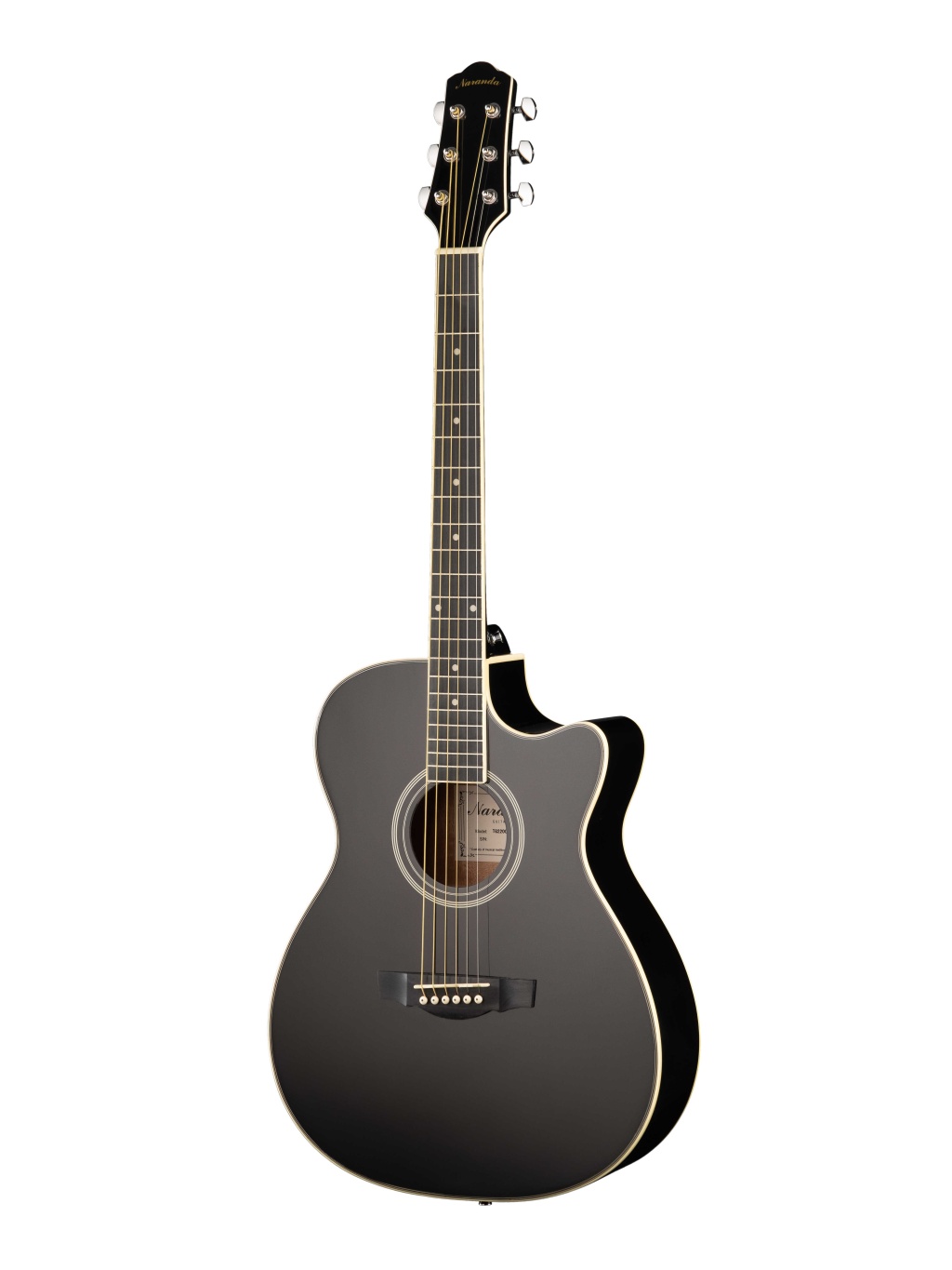 TG220CBK Акустическая гитара с вырезом Naranda