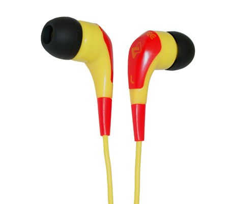 JB-Three-YR JB Series Наушники внутриканальные, желтo-красные, Fischer Audio