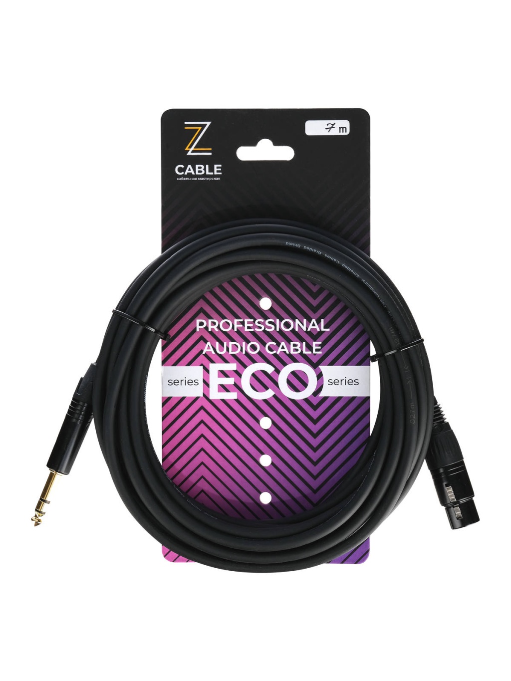 E7-XLR-F-JB-0700-0 Кабель микрофонный XLR-F-JB, 7м, ZZcable