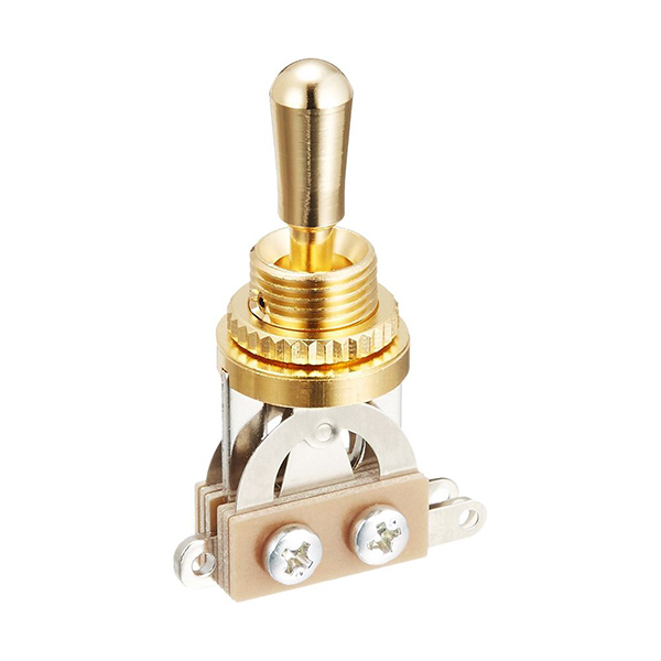 H-YM-T20G-2 Переключатель 3-х позиционный, золотистый, Hosco