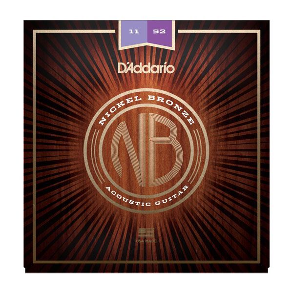 D'ADDARIO NB1152 - струны для акустической гитары, Custom Light, 11-52