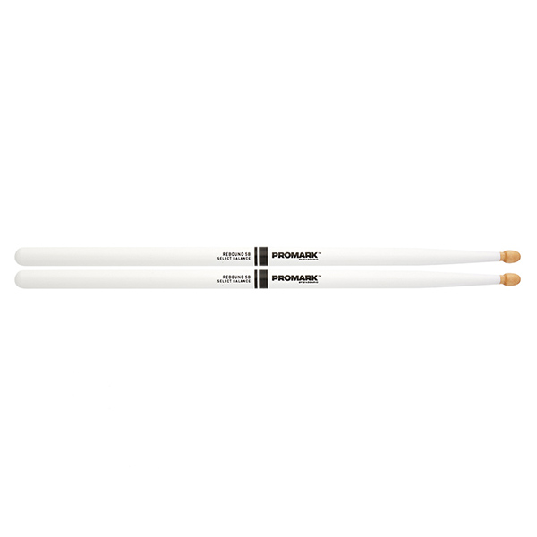 RBH595AW-WHITE 5B Rebound Барабанные палочки, белые, смещенный баланс, орех гикори, ProMark