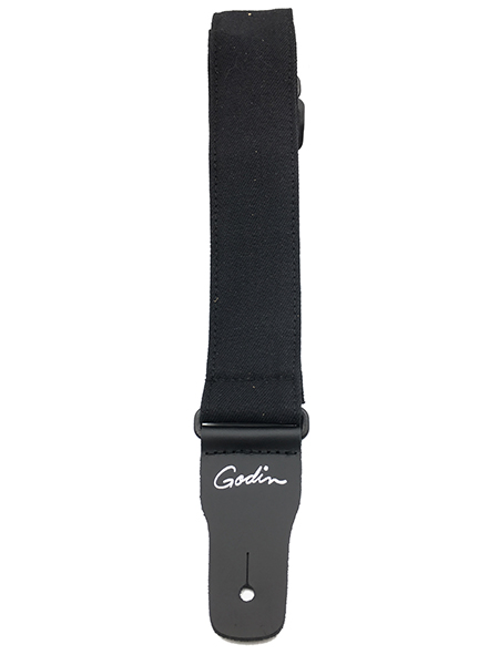 039012 Black Denim Ремень для гитары, деним, черный, Godin