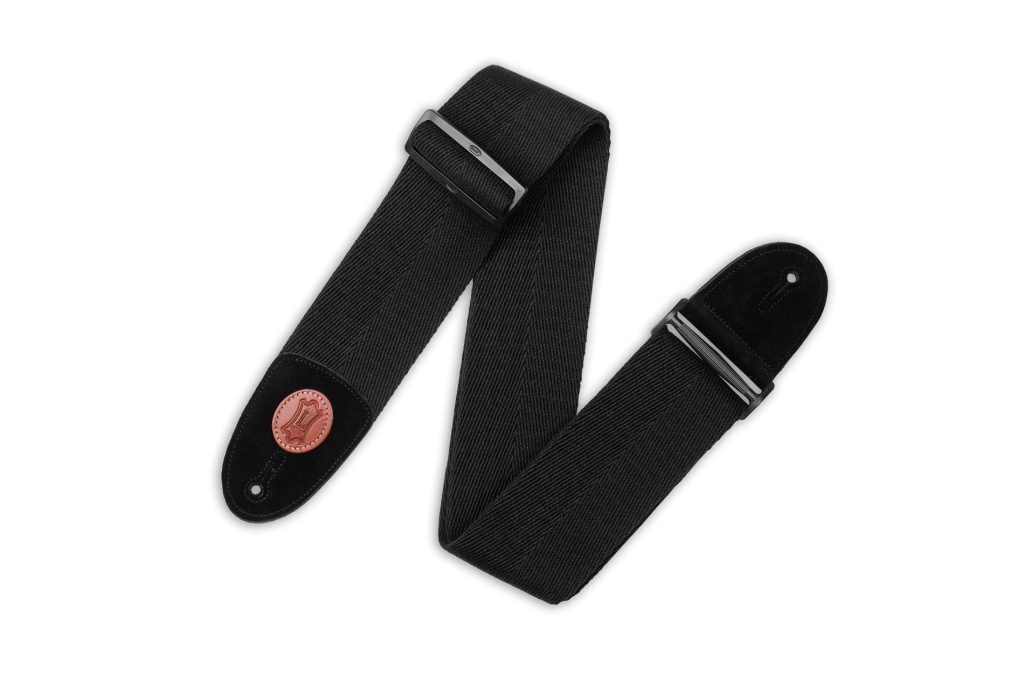 MSSC4-BLK Signature Series Ремень для гитары, хлопок, черный, Levy's