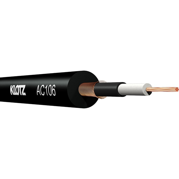 AC106SW.030 Кабель акустический 0,22мм2, небалансный, 30м, черный, Klotz