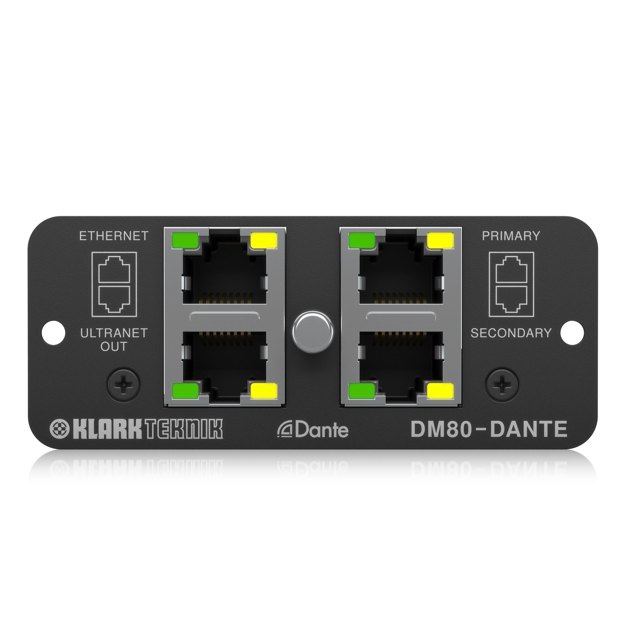 KLARK TEKNIK DM80-DANTE - аудиоинтерфейс DANTE 16 I/O и ULTRANET 16 OUT для DM8000