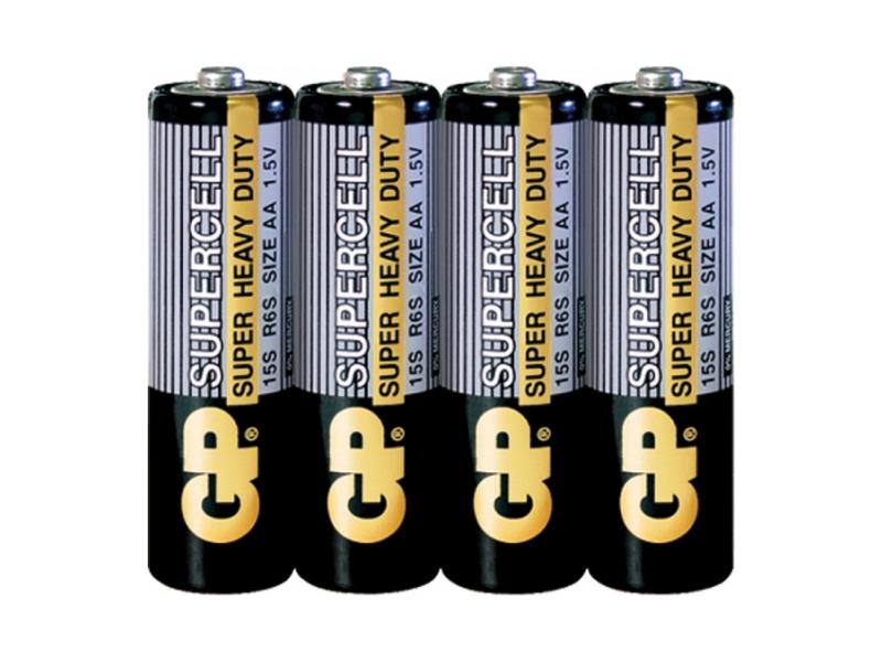 GP15S(R6/AA)-OS4 Элемент питания АА, солевой, 4шт, GP