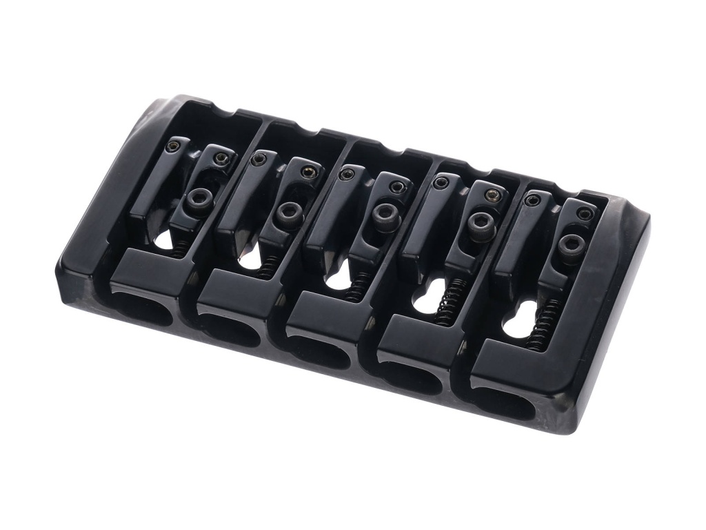 BB405-BK Бридж для 5-струнной бас-гитары, черный, Paxphil