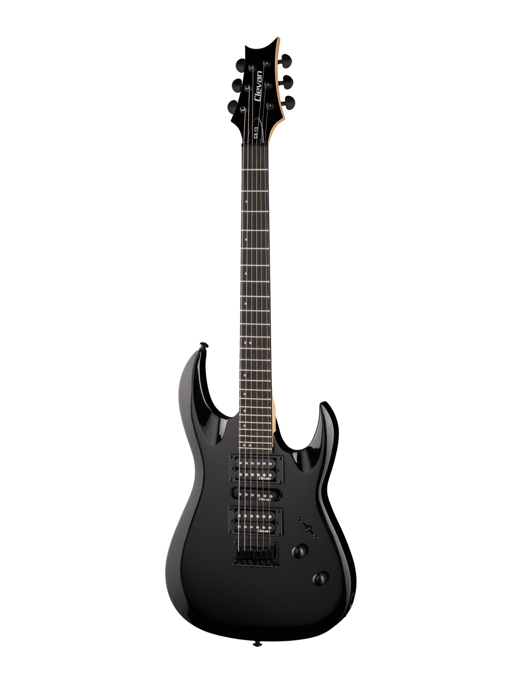 CX-13MBK Электрогитара, черная, Clevan