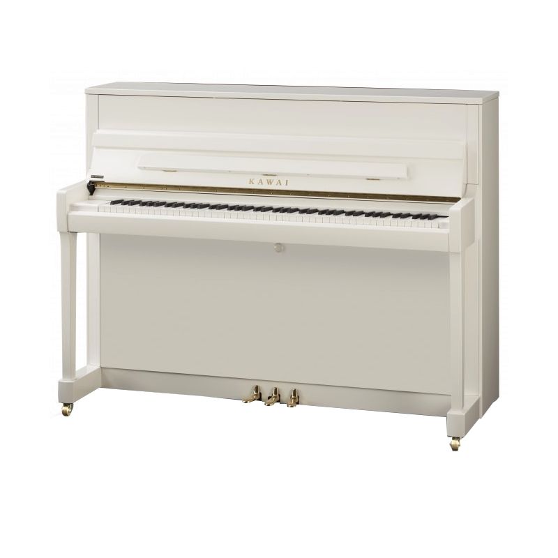 KAWAI K-200 WH/P - пианино, 114х149х57, 208 кг., банкетка, цвет белый полированный, механизм Millenn