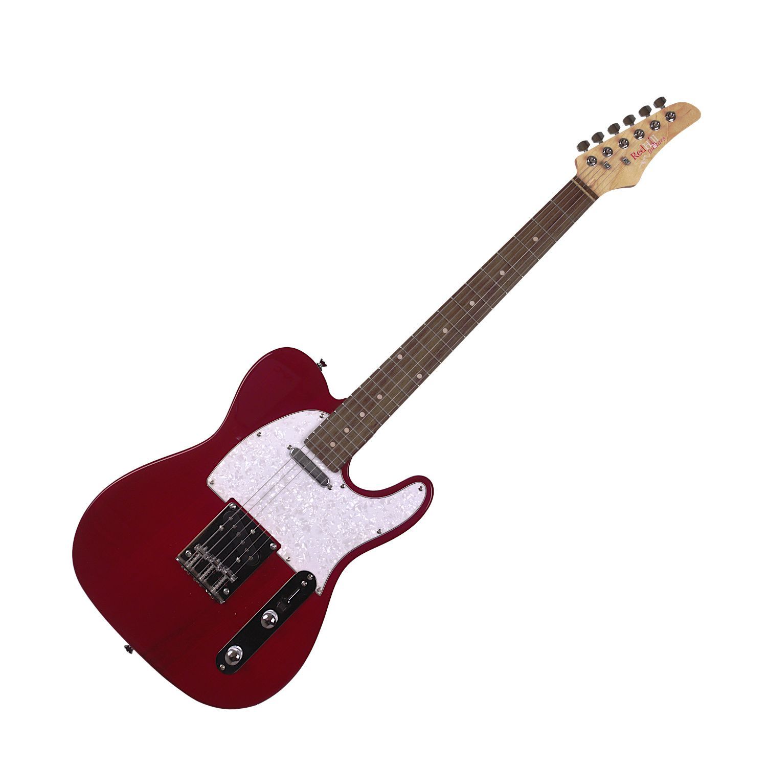 REDHILL TLX300 TR - электрогитара, Telecaster, S-S, ясень/клен, цвет прозрачный красный