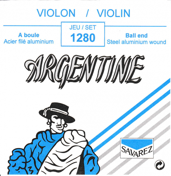 1280 Argentine Комплект струн для скрипки размером 4/4, шарик, Savarez