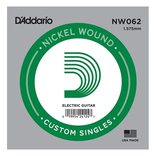 D'ADDARIO NW062 - струна для электрогитары, толщина .062