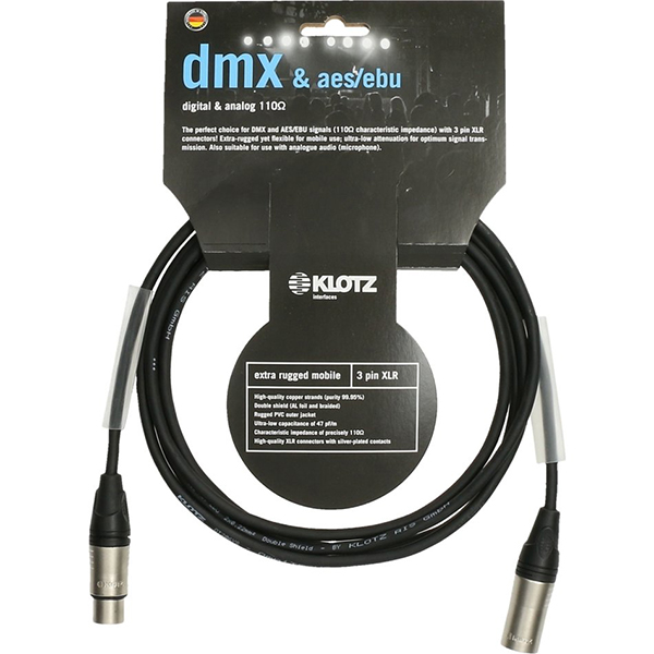 AES3K0300 Кабель микрофонный XLR, 3м, Klotz
