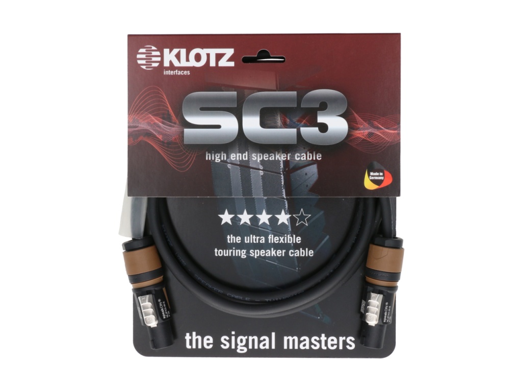 SC3-L2FF0500 SC3 Кабель акустический SpeakON, 5м, Klotz