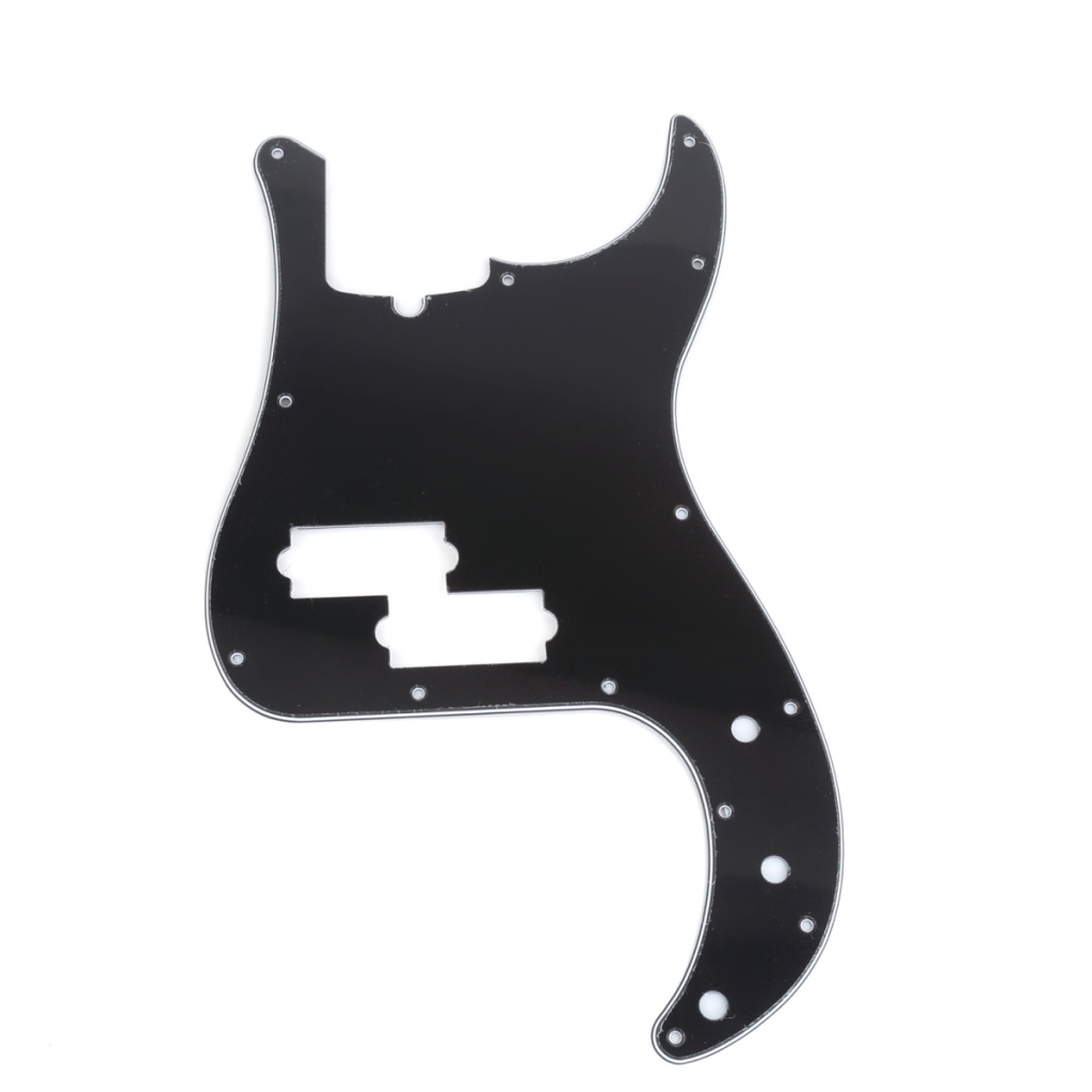 MX1303BK Пикгард для бас-гитары Precision Bass, 3 слоя, черная, Musiclily