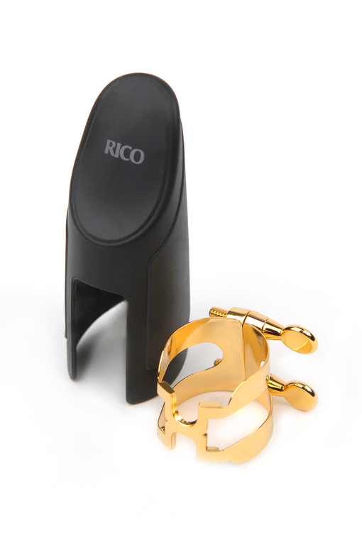 HTS1G H-LIGATURE Лигатура с колпачком для саксофона-тенор, позолоченная RICO