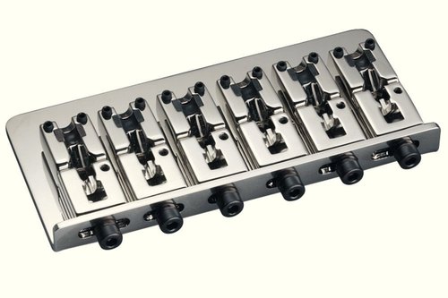 12180100 Bass Bridge 2000 Бридж (струнодержатель) для 6-ти струнной бас-гитары, никель, Schaller