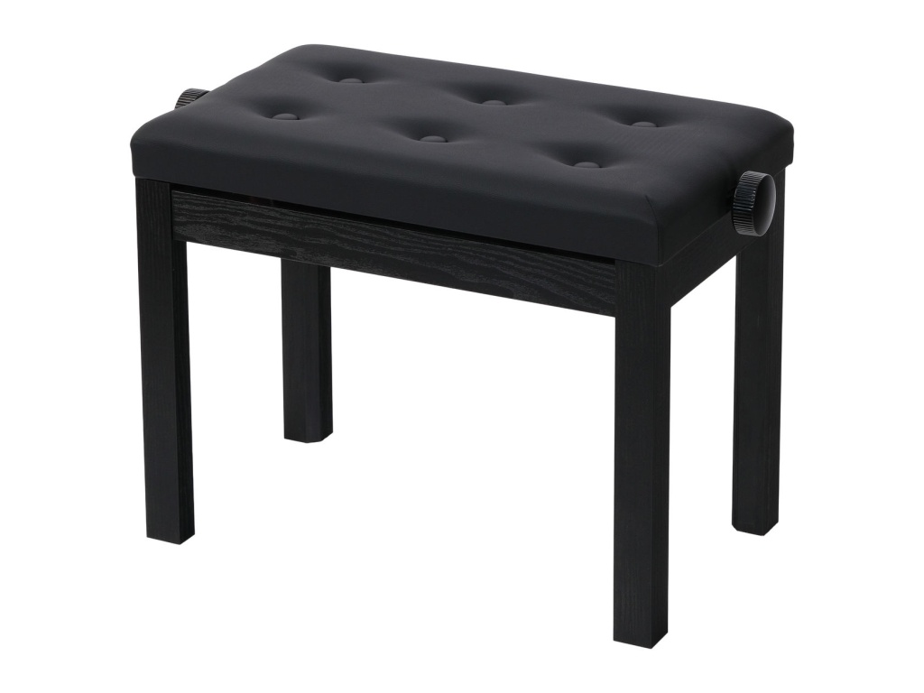 HY-P310-SATIN-BLACK Банкетка, матовый черный, искусственная кожа, Rin
