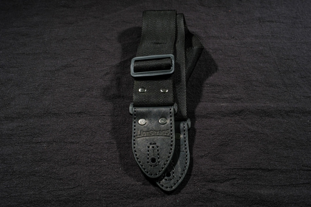 LS.P.C.002 Ремень для гитары, полиэстер, черный, LionStraps