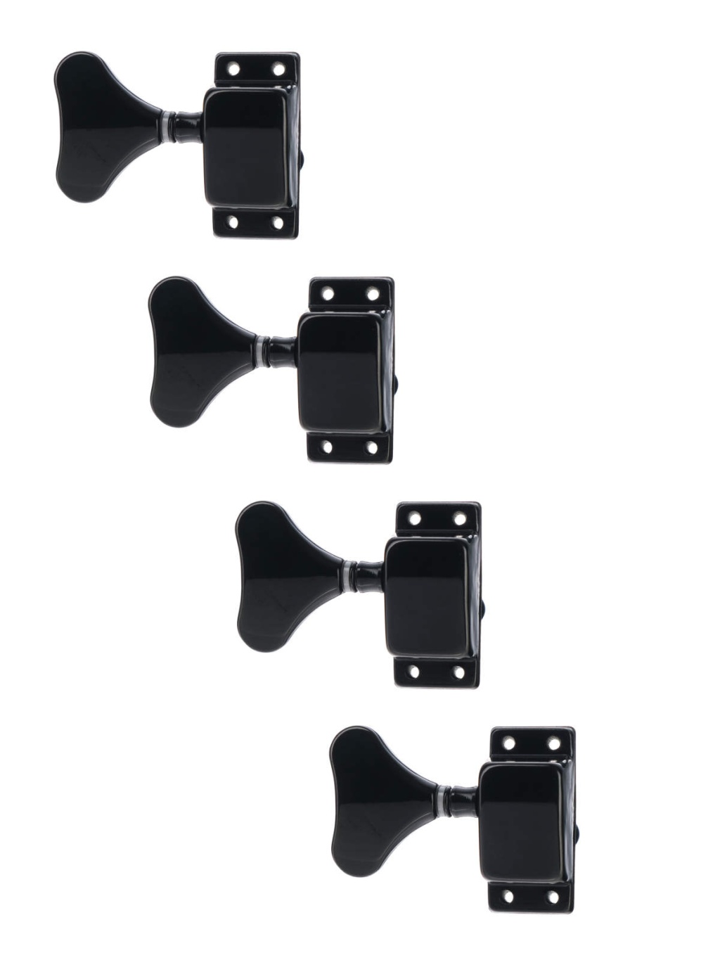 JB-120C-4R-BK Колки для бас-гитары 4п, черные, Paxphil