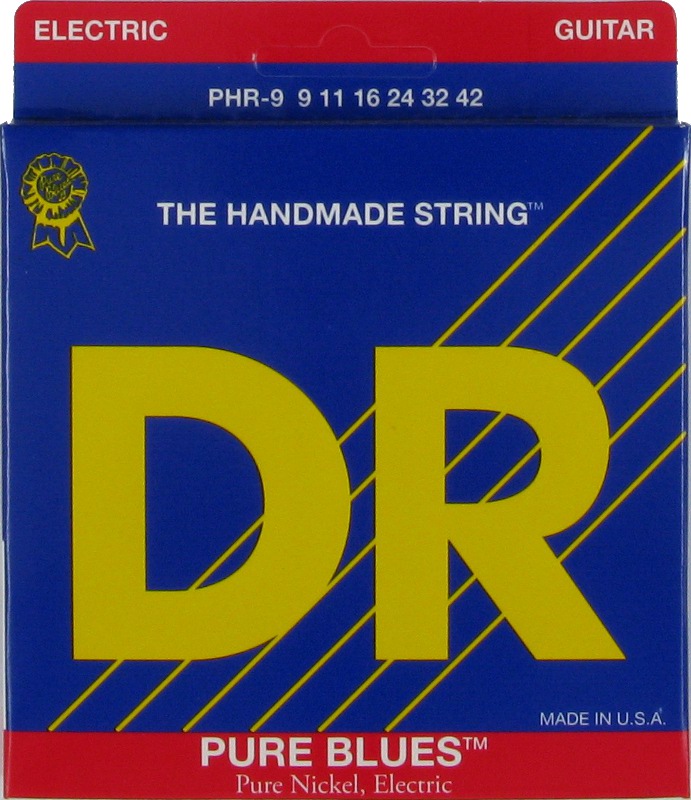 PHR-9 Pure Blues Комплект струн для электрогитары, никель, Light, 9-42, DR