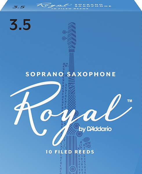 RIB1035 Rico Royal Трости для саксофона сопрано, размер 3.5, 10шт, Rico