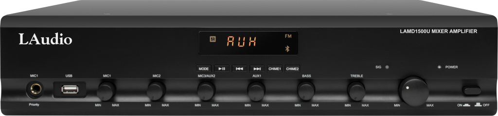 LAMD1500U Микшер усилитель мощности трансляционный, 500Вт, LAudio