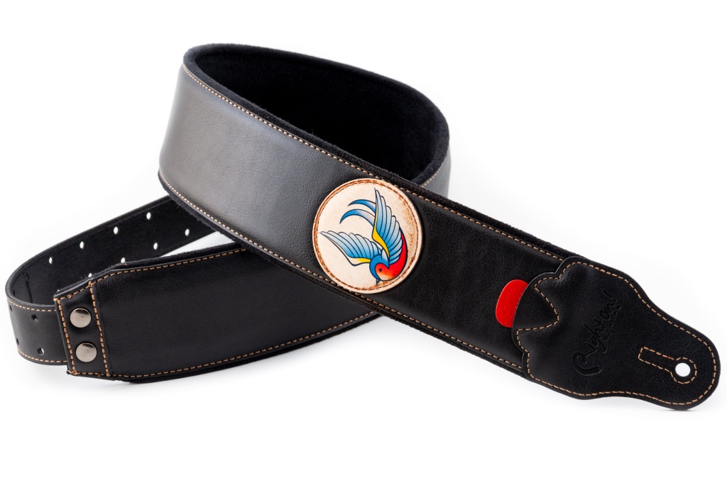 8419612002425 Groove Old School Swallow Ремень для гитары, текстиль/синтетика, RightOn Straps
