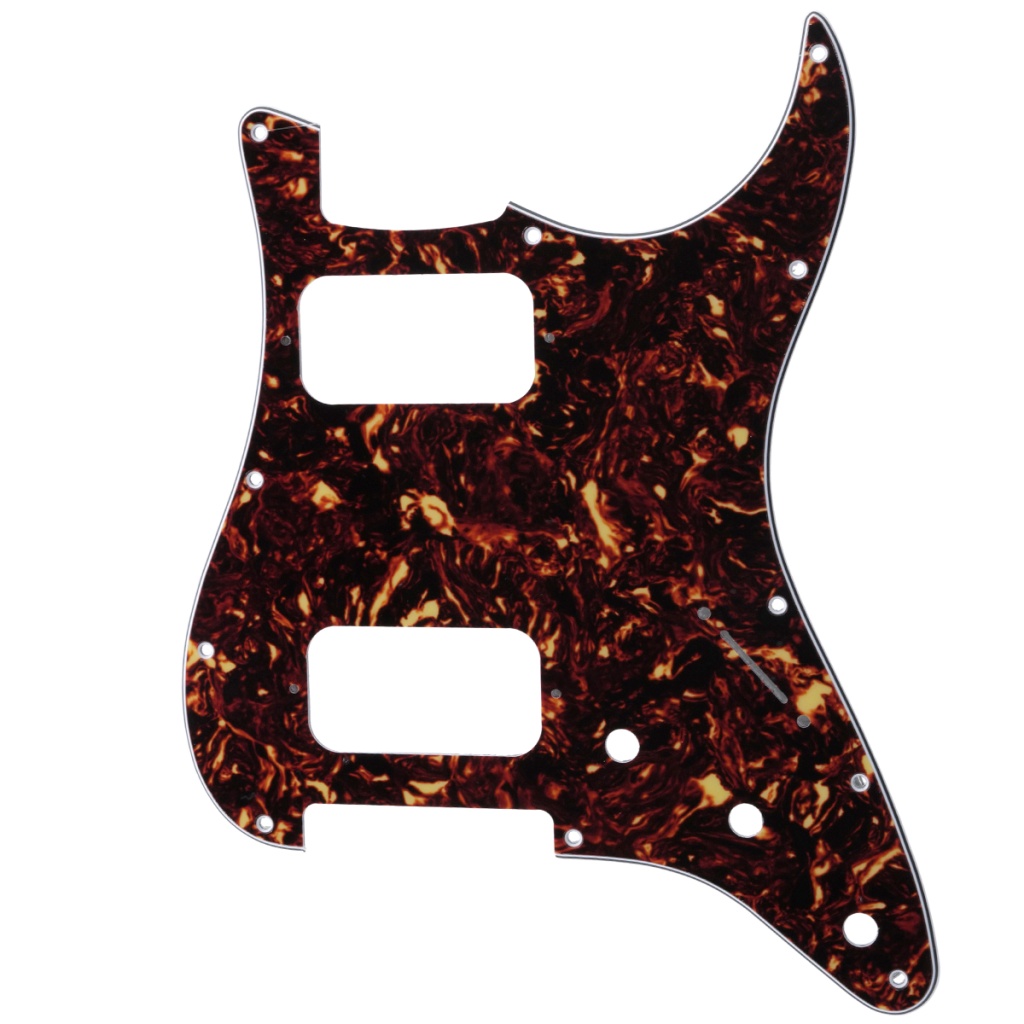 MX2248DT Пикгард для электрогитары Fender Stratocaster HH, 4 сл, черепаший панцирь, Musiclily