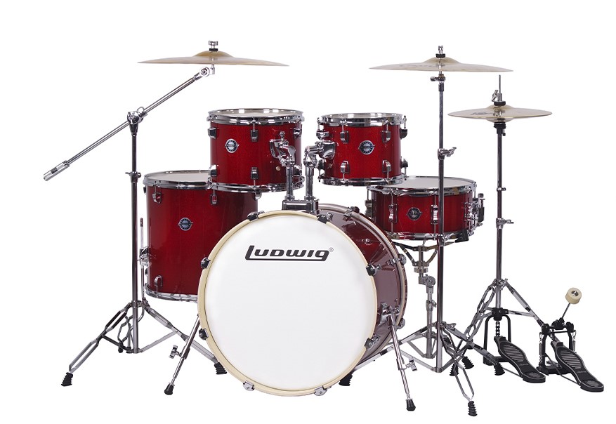 LC198-3 Accent Pro Барабанная установка, красная (2 коробки), Ludwig