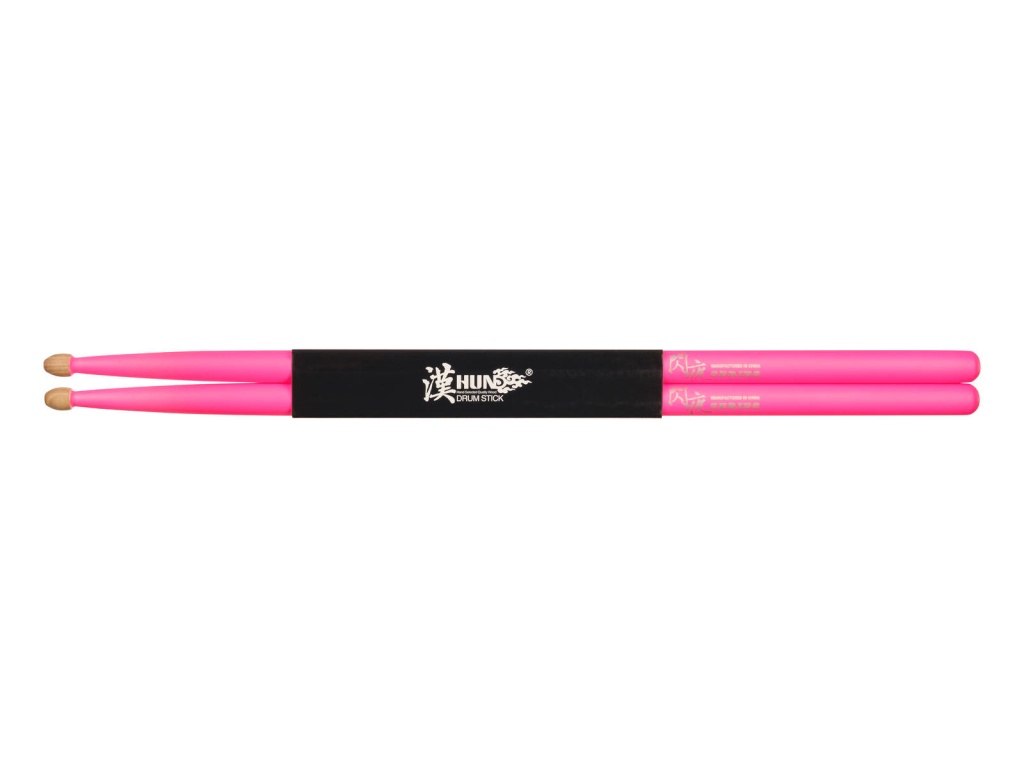 10101003010 Fluorescent Series 7A Барабанные палочки, розовые, орех гикори, HUN