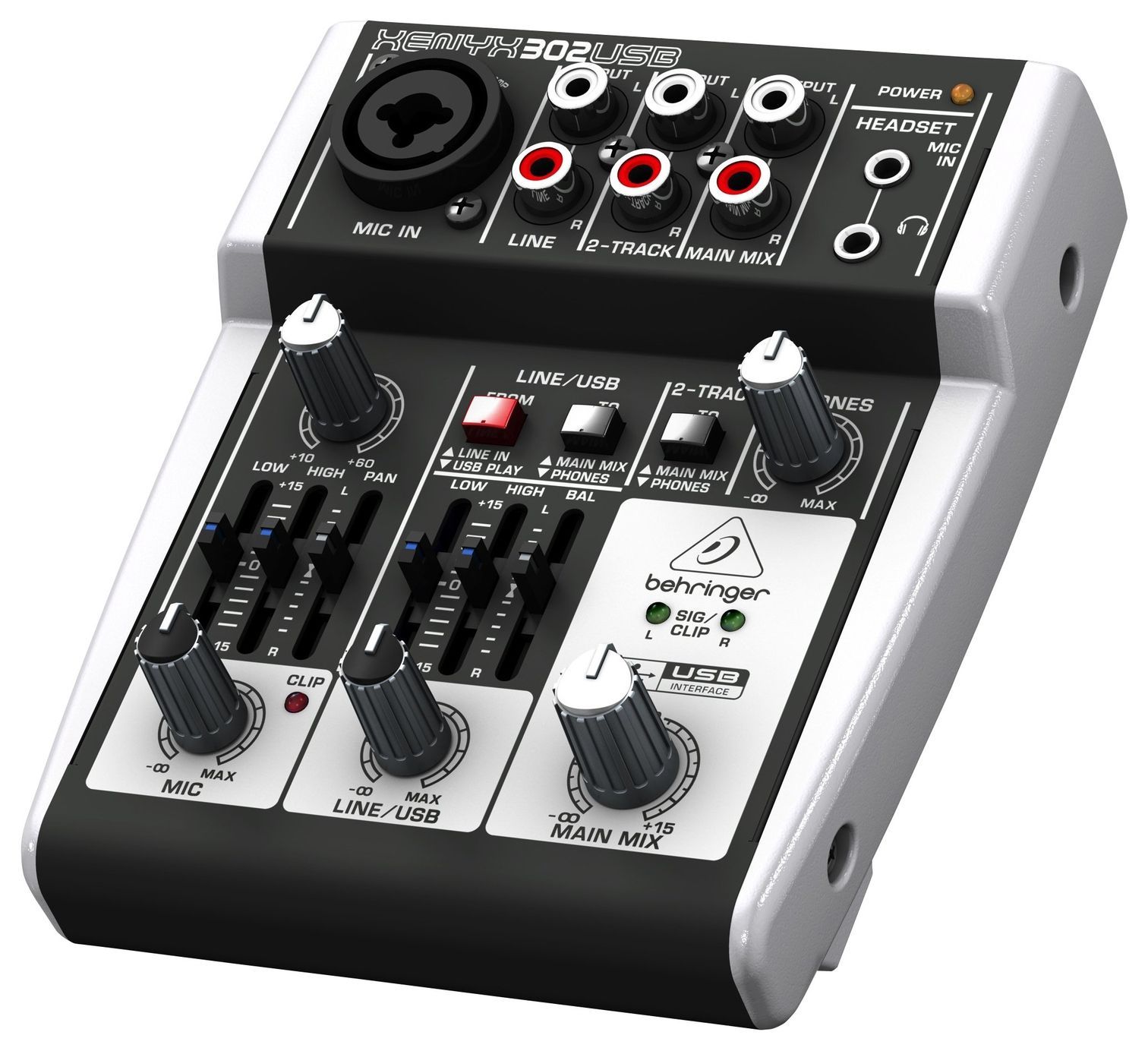 BEHRINGER 302USB - 5-вход. микшерный пульт, с микрофонными предусилит. XENYX, USB/аудио интерфейсом