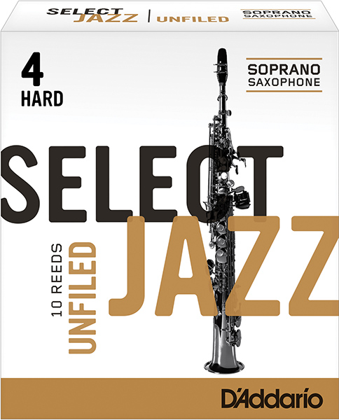 RRS10SSX4H Select Jazz Unfiled Трости для саксофона сопрано, размер 4 жесткие (Hard), 10шт, Rico