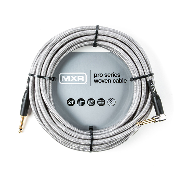 DCIW24R MXR Pro Series Кабель инструментальный, 7.3м, прямые/угловой коннектор, Dunlop