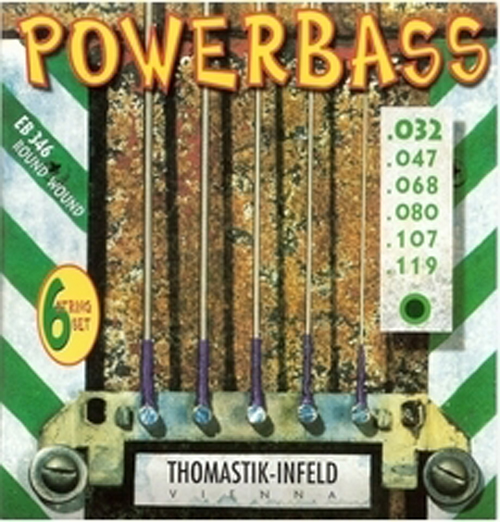 EB346 Power Bass Комплект струн для 6-струнной бас-гитары, Medium Light, 32-119, Thomastik