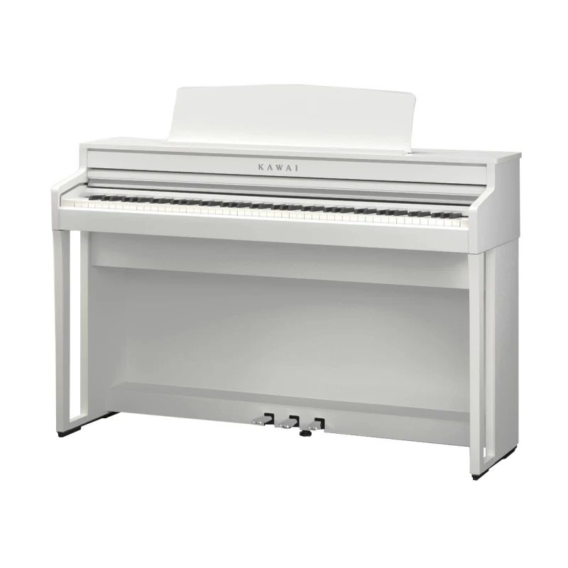 KAWAI CA49 W - цифровое пианино, механика GFC, банкетка, дисплей, 19 тембров, цвет белый матовый