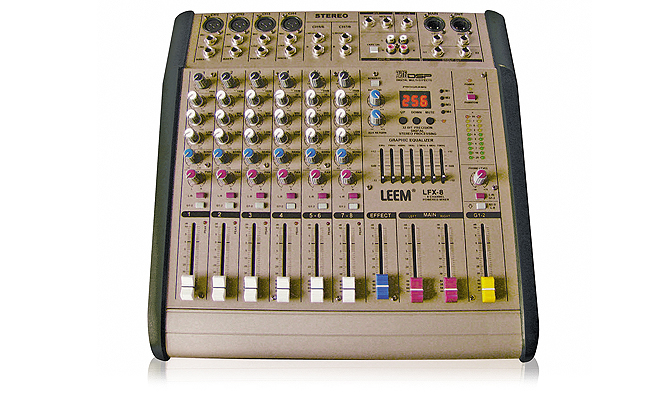 LFX-8 Микшерный пульт 8 канала 400 Вт LEEM