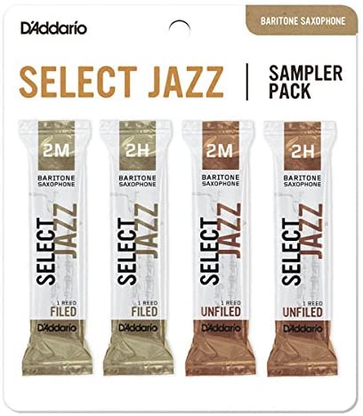 DSJ-L2M Select Jazz Набор тростей для саксофона баритон, размер 2M-2H, 4шт, Rico