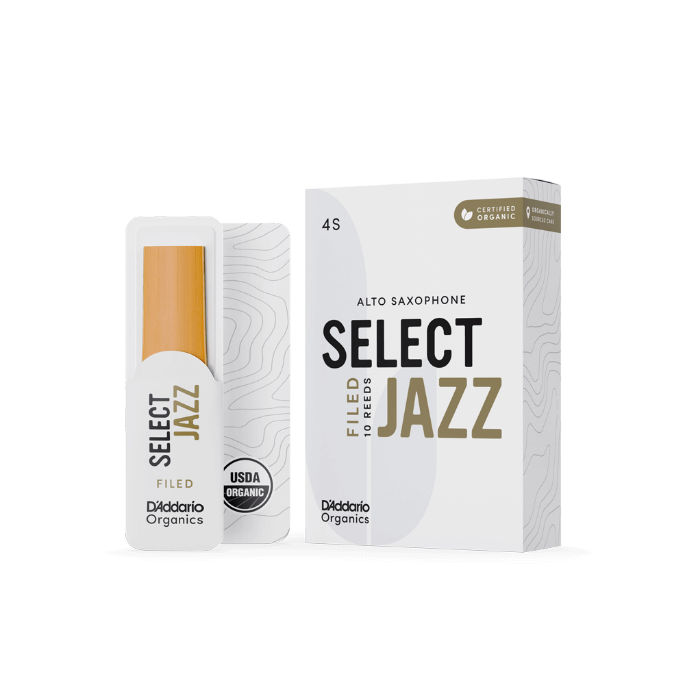 ORSF10ASX4S Organic Select Jazz Filed Трости для саксофона альт, размер 4S, 10шт, D'Addario