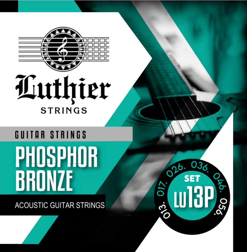 LU-13P Комплект струн для акустической гитары, фосфорная бронза, 13-56, Luthier